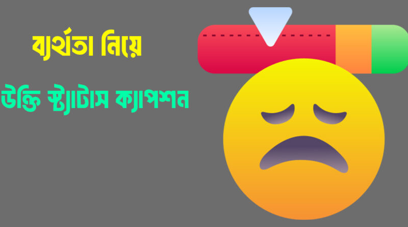 ব্যর্থতা নিয়ে উক্তি স্ট্যাটাস ক্যাপশন