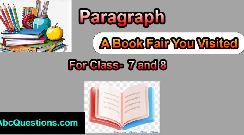 write a paragraph on a book fair you visited