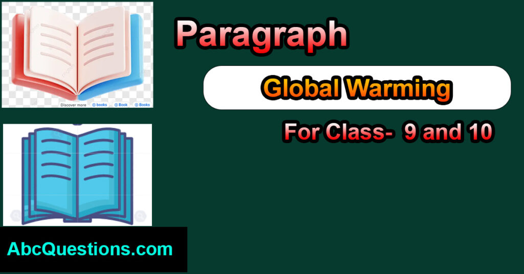 Global Warming  paragraph for class